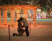 Rotary Light wedding proposal